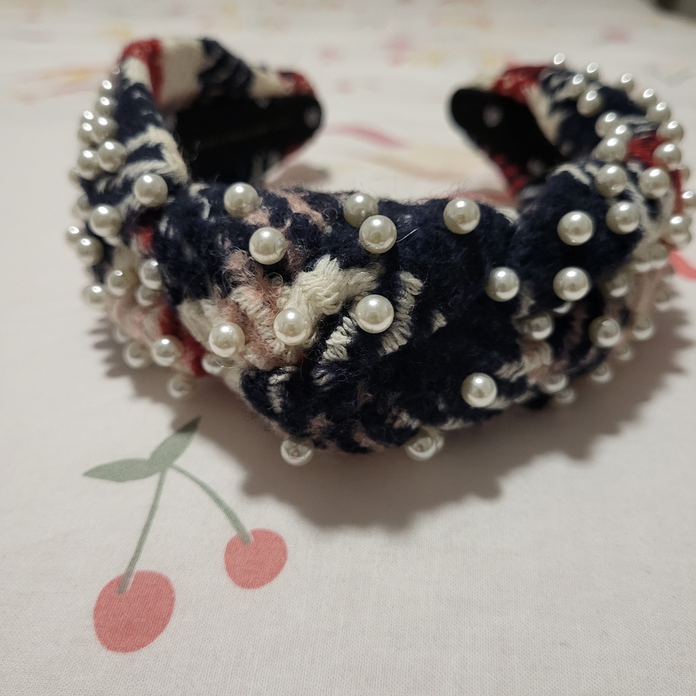Lele Sadoughi Pearl Embellished Headband